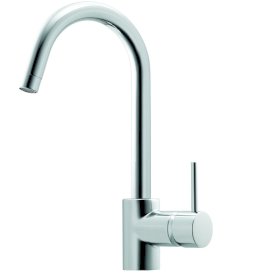 Minimalist Curved Gooseneck Sink Mixer 